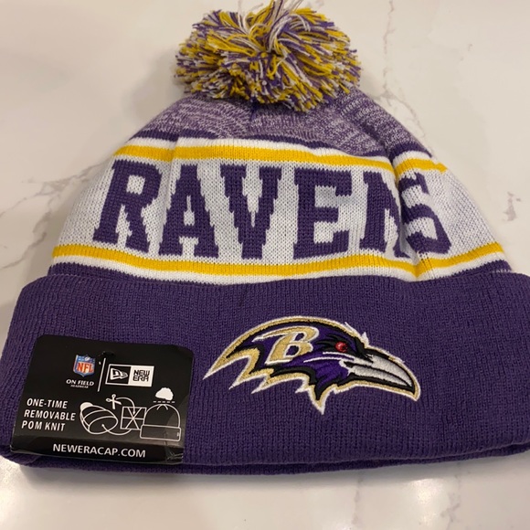Ravens Pom Pom Hat 